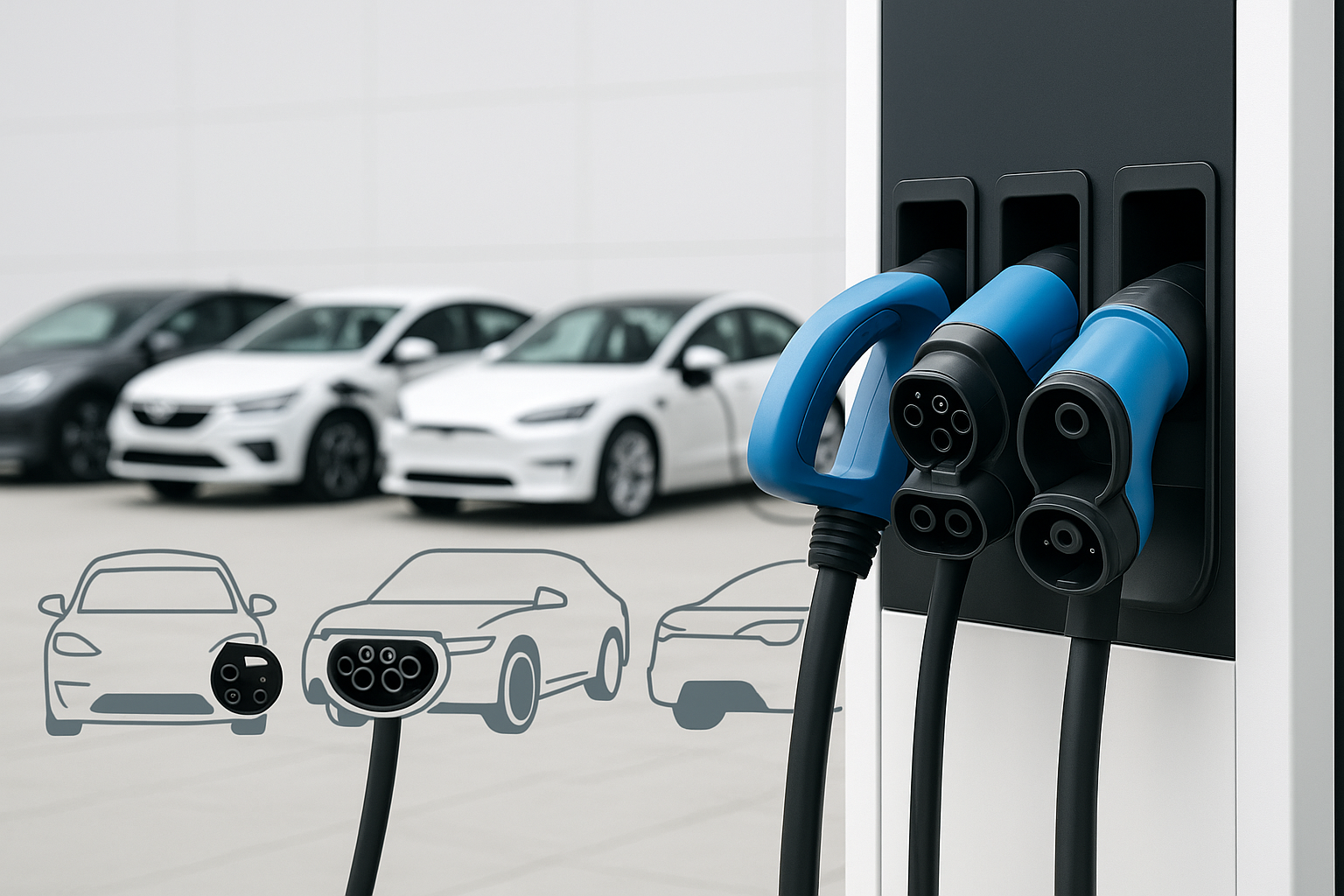 Как выбрать зарядную станцию под Tesla, BYD, Hyundai, VW: разъёмы, протоколы, нюансы