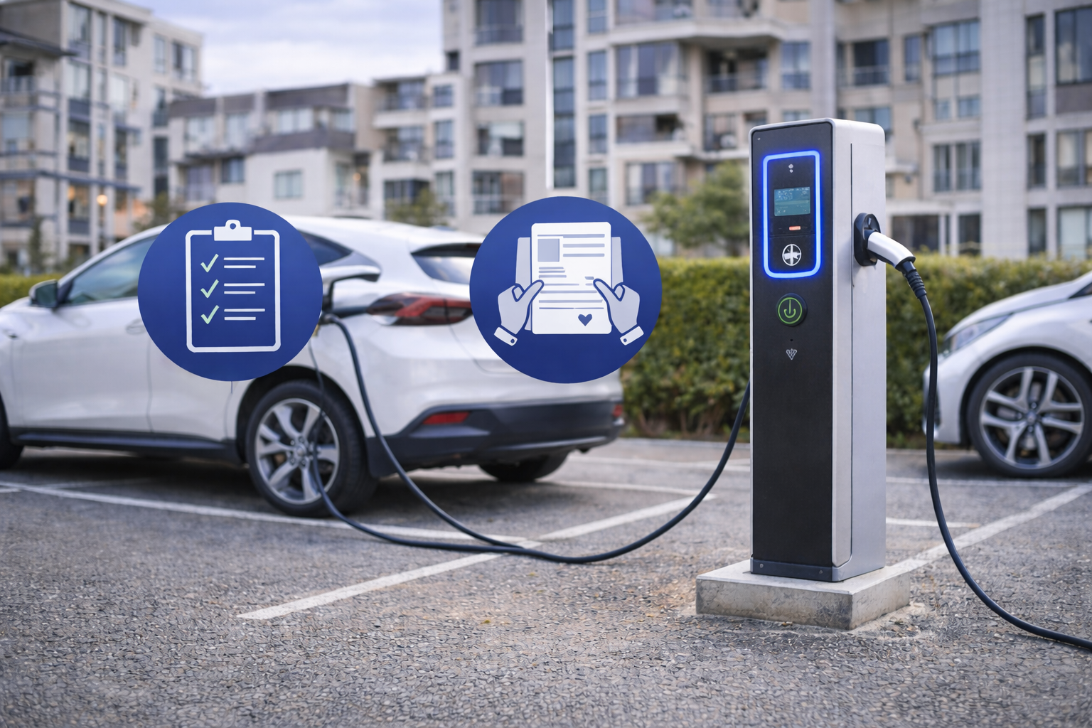 Зарядные станции для парковок ЖК и ТСЖ: требования и согласование